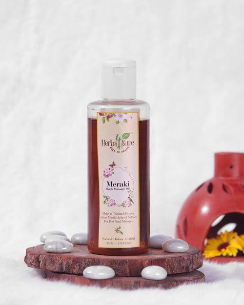 MERAKI ANTI CELLULITE BODY MASSAGE OIL- FOR INCH LOSS- CURES BODYACHE JOINT PAIN