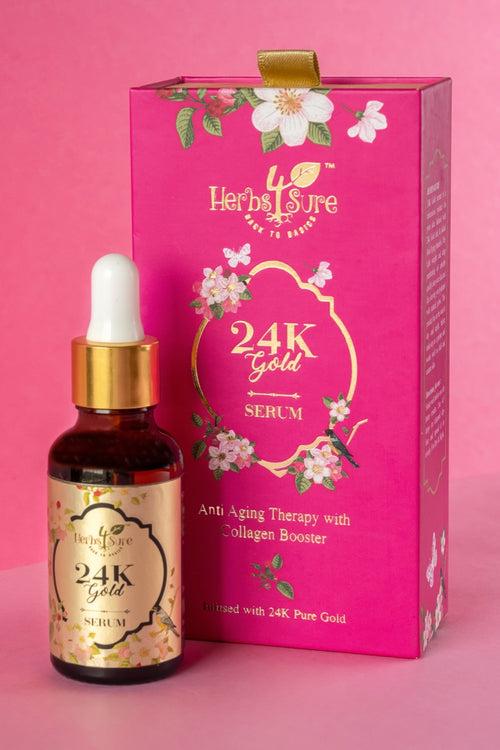 24K GOLD FACE SERUM- ANTI AGING SERUM- FOR GLOWING SKIN- ANTI PIGMENTATION SERUM