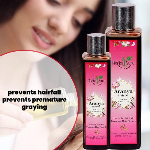 ARANYA HAIR OIL-RESCUE HAIRFALL - PROMOTES REGROWTH