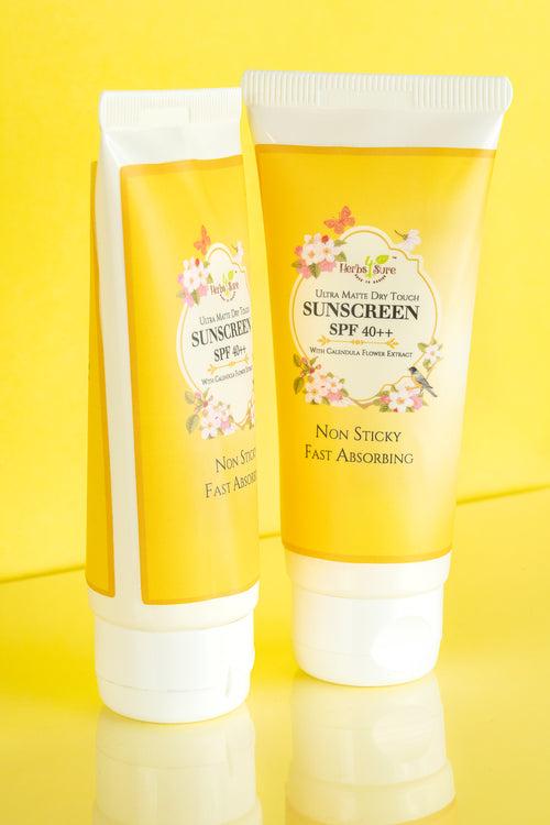 ULTRA MATTE DRY TOUCH SUNSCREEN SPF 40++ with Calendula flower extract