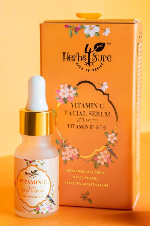 VITAMIN C- Anti Aging Skin Tightening- FACIAL SERUM with B3 and D5