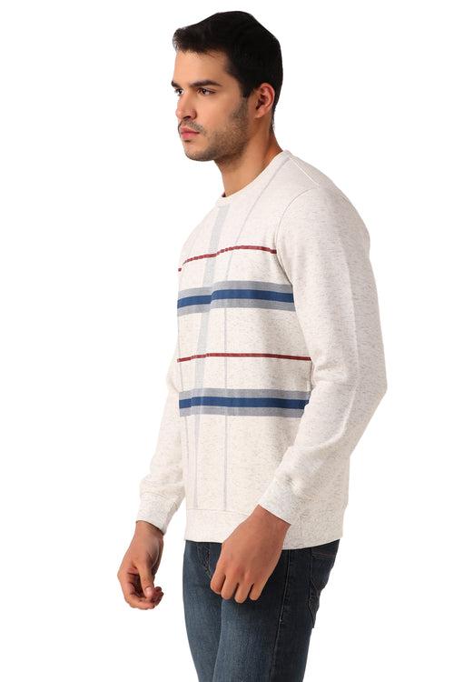 Men's Round Neck Full Sleeve Printed Sweat Shirt