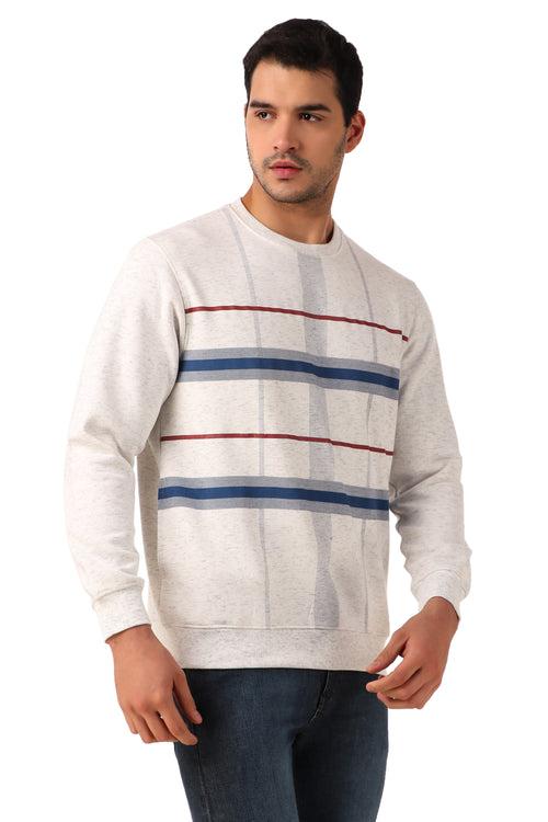 Men's Round Neck Full Sleeve Printed Sweat Shirt