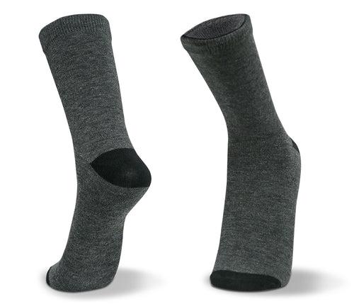 Williwr Men's Crew Length Formal Socks In Combo Of Solid Colors Free Size Combo Pack of 4 Pairs