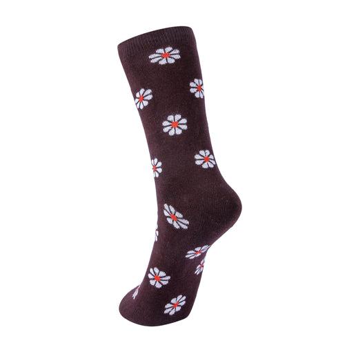 Women's Casual Socks Floral design-Pack of 3pairs