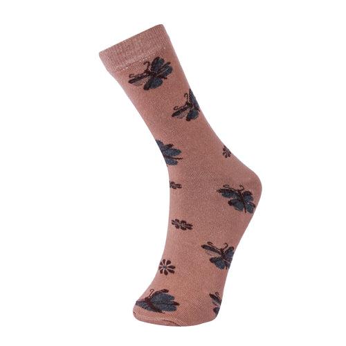 Women's Casual Socks Floral design-Pack of 3pairs