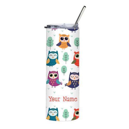 Nutcase Coffee Tumbler Insulated with Metal Straw - Customized Travel Mug 600ml