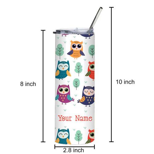 Nutcase Coffee Tumbler Insulated with Metal Straw - Customized Travel Mug 600ml