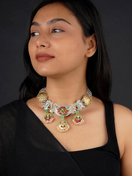 EK-SFNECK510 - Multicolor Tribal Necklace