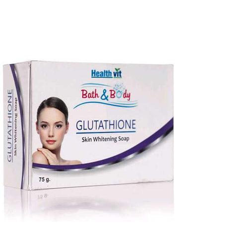 Healthvit Bath and Body Glutathione Skin Whitening Soap, 75g…