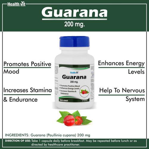 Healthvit Guarana 200 mg 60 Capsules