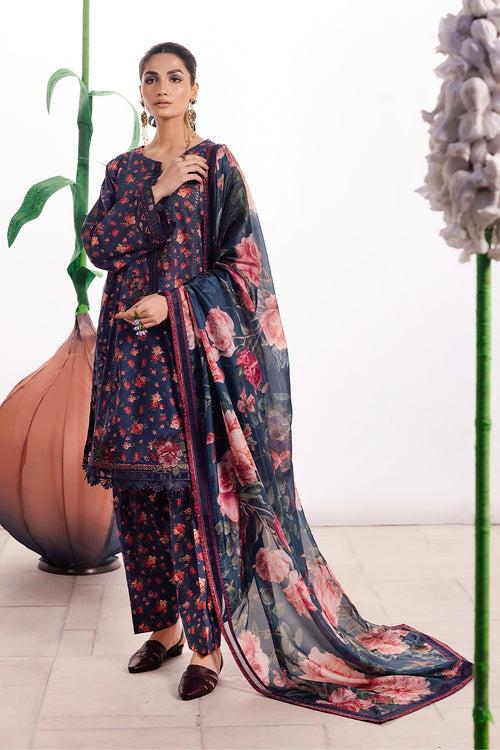 IZNIK DAHLIA EMBROIDERED LAWN 24