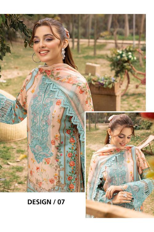 ADANS PRINTS BY NAFIA ATTA LAWN EMBROIDERED 2024