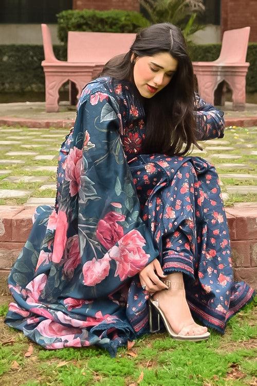 IZNIK DAHLIA EMBROIDERED LAWN 24