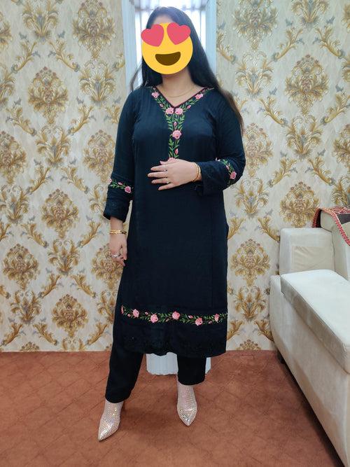 PAKISTANI RAYON STITCHED KURTI PLAZO