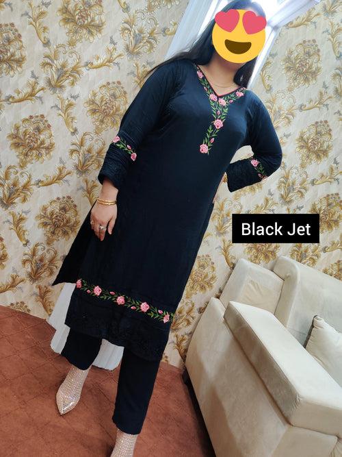 PAKISTANI RAYON STITCHED KURTI PLAZO