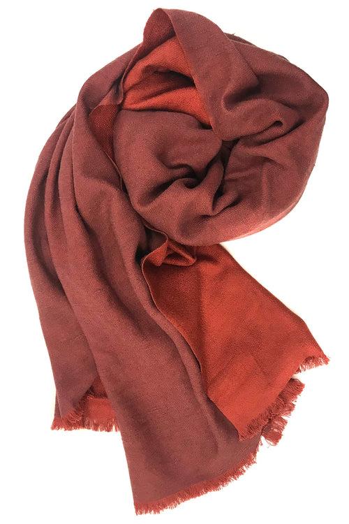 Rust Silk Cashmere Men Scarf