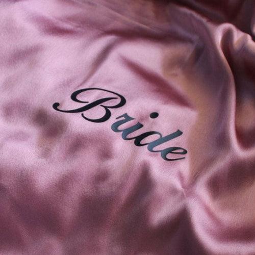 Oyster Pink Premium Satin Robe