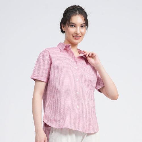 Frais shirt - Pastel Pink Check