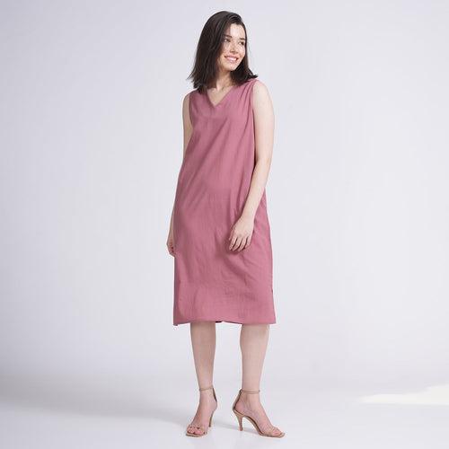 Jackie Dress - Dusty Pink