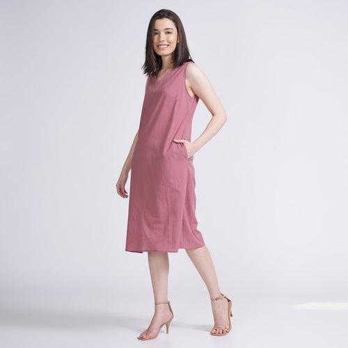 Jackie Dress - Dusty Pink