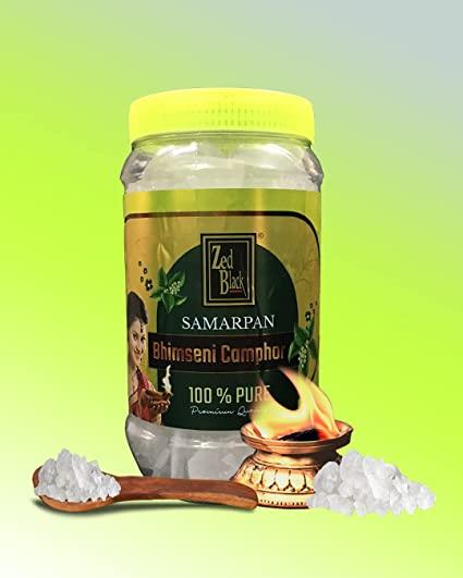 Zed Black Samarpan Natural Bhimseni Kapoor Jar- (500 gms)