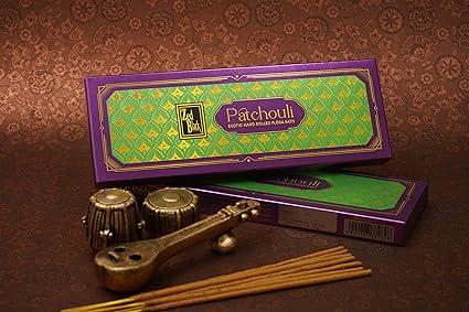 Zed Black Patchouli Hand-Rolled Flora Batti - Pack of 1 Agarbatti / Incense Batti, Long-Lasting Incense Sticks for Special Puja Experience, Festivals, Occasions, Ideal for Gifting GoodVibes Pack ( Approx 57 Agarbatti Sticks | Handrolled