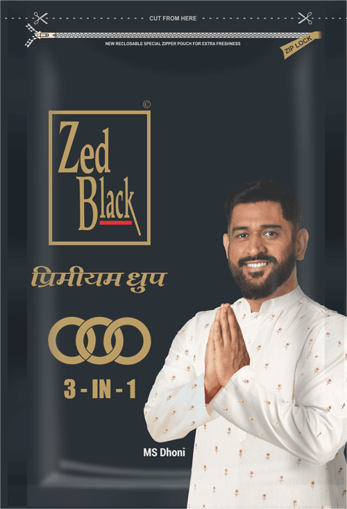 Zed Black 3in1 - Dhoop in Resealable Pack