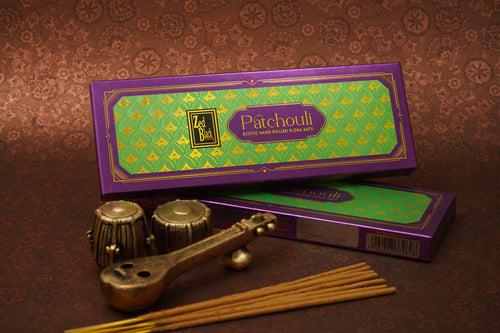 Zed Black Patchouli Hand-Rolled Flora Batti - Pack of 2 Agarbatti / Incense Batti, Long-Lasting Incense Sticks for Special Puja Experience, Festivals, Occasions, Ideal for Gifting GoodVibes Pack ( Approx 57 Agarbatti Sticks | Handrolled (381 GM)