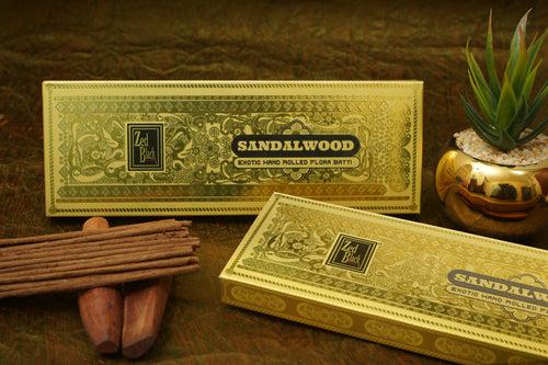 Zed Black Sandalwood Hand-Rolled Flora Batti - Pack of 2 Agarbatti / Incense Batti, Long-Lasting Incense Sticks for Special Puja Experience, Festivals, Occasions, Ideal for Gifting GoodVibes Pack ( Approx 70 Agarbatti Sticks | Handrolled (381 GM)