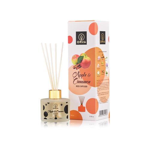 Orva Reed Diffuser Fragrance for Home, Workplace, Enclosed Spaces | 100ml | Includes 6 Rattan Sticks Free | Stress Relief | Mood Enhancer (Pack of 1)