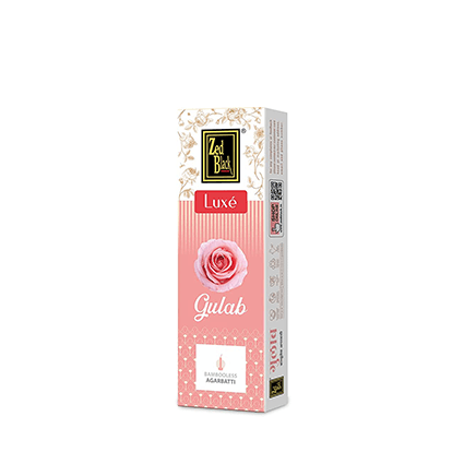 Zed Black Bamboo Less Agarbatti / Incense Sticks – Luxe Series - Pack of 4 Incense Sticks, Good Vibes Pack (Approx 70 Sticks | 4 Fragrances - Chandan, Gulab, Loban and Mogra) (377 GM)