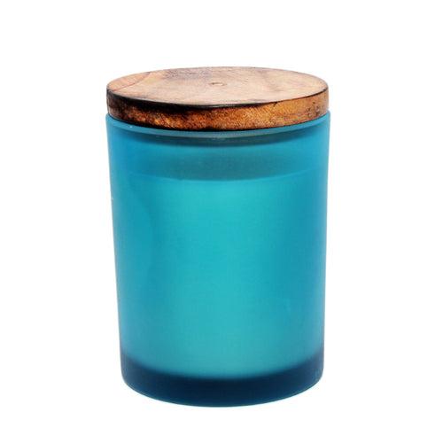 Ampliscent Exotic Candles Collection- Sandalwood Vanilla (Blue Frosted)