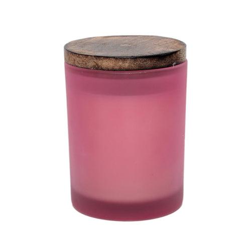 Ampliscent Exotic Candles Collection- Sandalwood Vanilla (Pink Frosted)