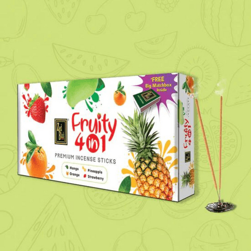 Fruity 4in1 Agarbatti / Incense Sticks Gift Box Monthly Pack