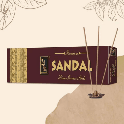 Sandal Flora Premium Hand Rolled Agarbatti / Incense Sticks (Mini Pack)