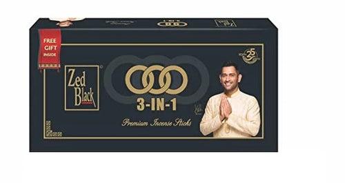 Zed Black 3in1 Gift Box - Monthly Pack of Agarbatti / Incense Sticks