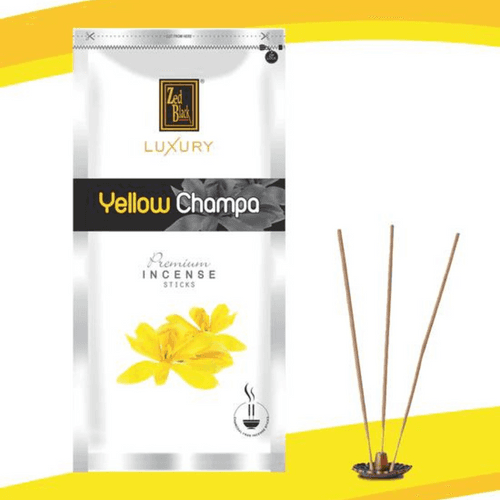 Yellow Champa Agarbatti / Incense Sticks In Resealable Pack