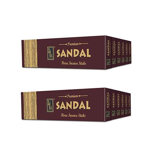 Sandal Premium Hand Rolled Sticks - Pack of 12