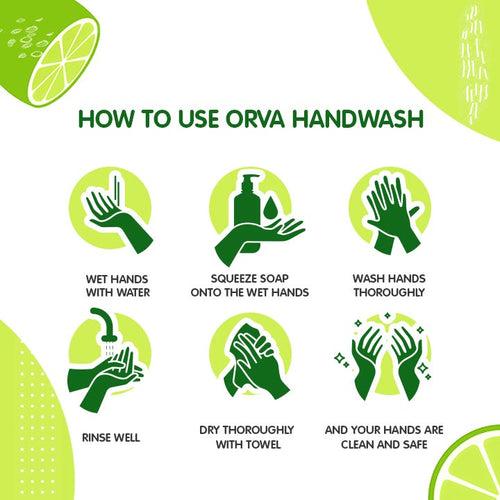 Orva Care Premium Hand Wash - 500 ml - Neem & Lemon