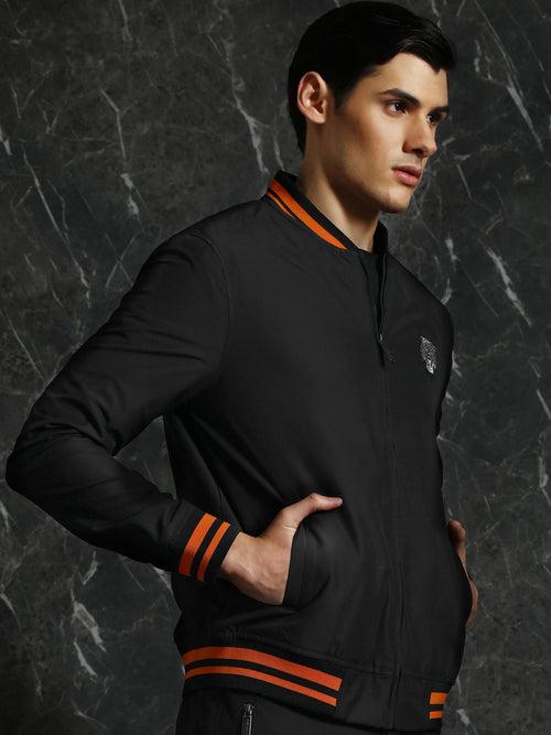 Black Taika Relaxed Fit bomber jacket