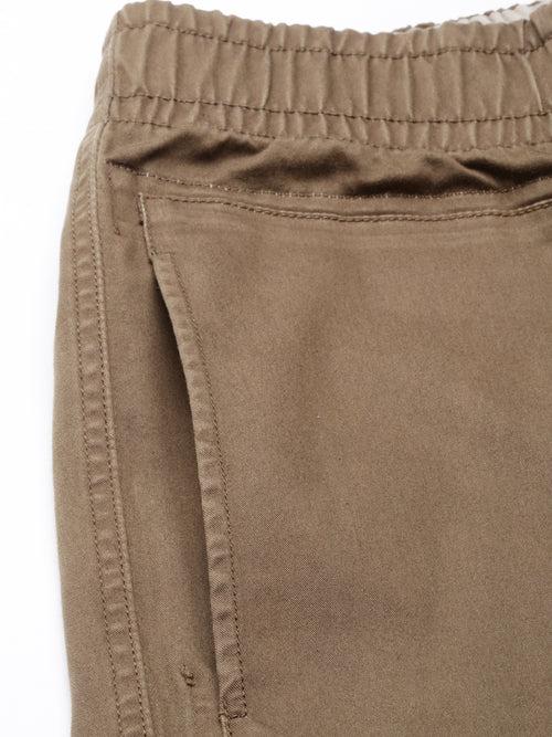 Olive Straight Leg Elasticated Waist Reversible Jogger