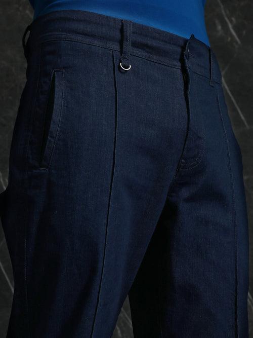 Dark Blue Denim Slim Fit Pant