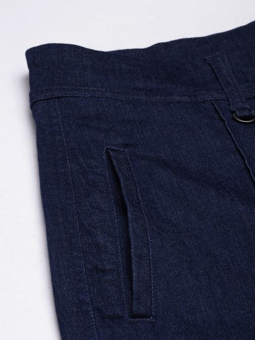 Dark Blue Denim Slim Fit Pant