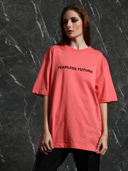 Coral Future Oversized T-Shirt