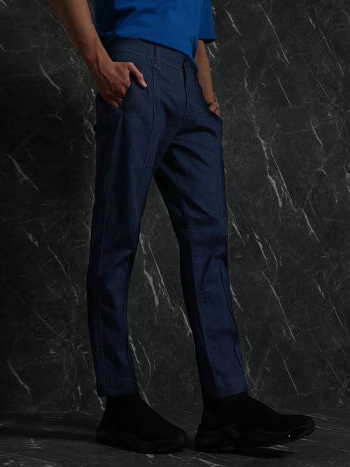 Dark Blue Denim Slim Fit Pant