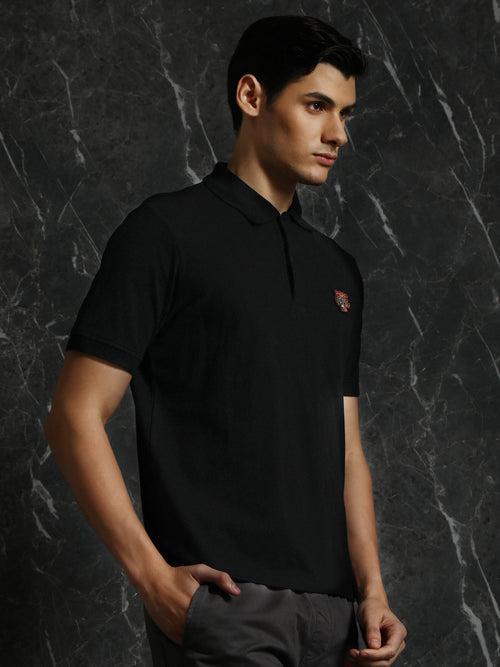 Black Regular Fit Polo