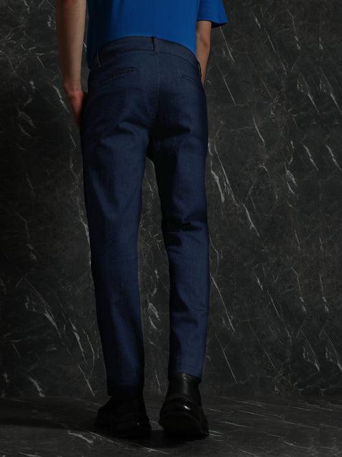 Dark Blue Denim Slim Fit Pant