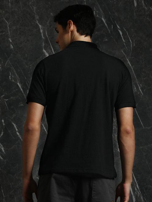 Black Regular Fit Polo