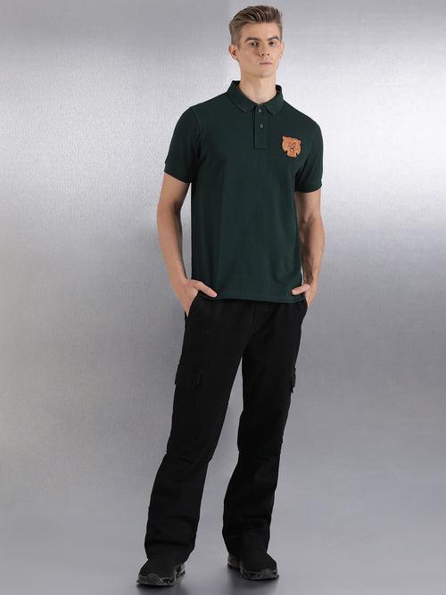 Emerald Solid Regular Fit Polo